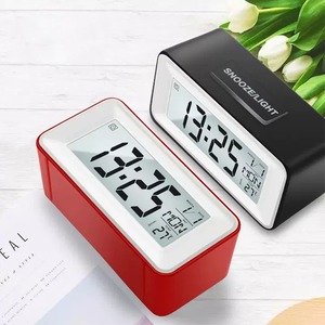 Прямая поставка, интеллектуальный звуковой контроль, подсветка, цифровой будильник с таймером обратного отсчета, настольные часы для спальни и офиса - Product Image 4
