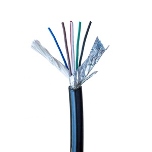 Thermoplastic Polyurethane TPU PUR PU Double Sheathed Shielded Towline Cable 3 Core 0.25mm2 <strong>0.5mm2</strong> square <strong>Wire</strong> for Drag Chain - Product Image 4