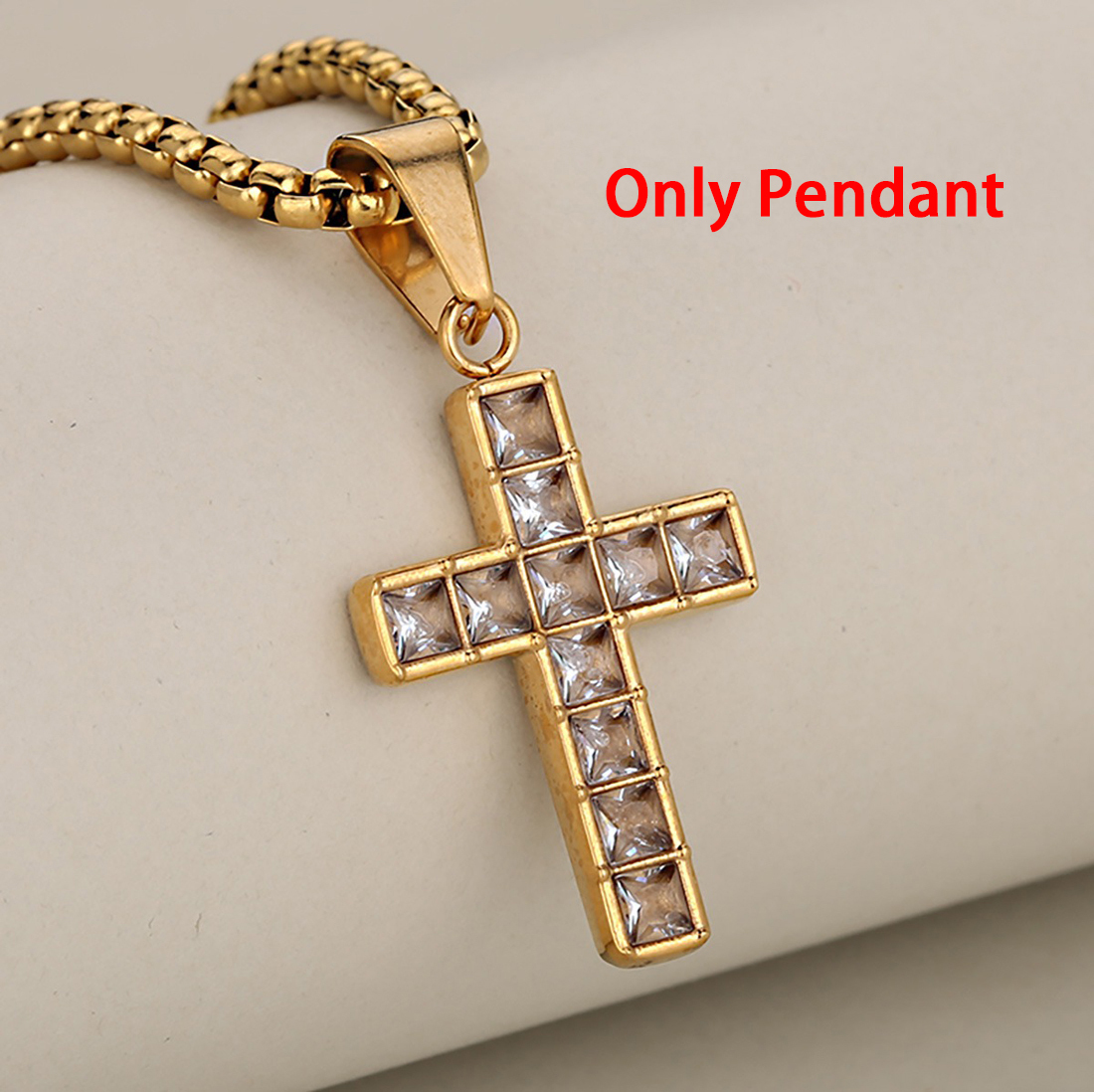 Colgante de oro blanco