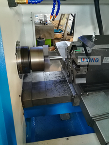 Máquina de torno CNC torno GSK FANUC de alta precisión para cama plana pequeña, H36 H46, guía lineal, precio de china - Product Image 4