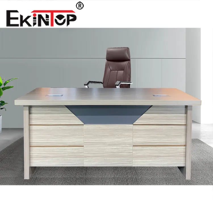 Mesa de oficina ejecutiva de madera con nuevo diseño de lujo, tamaño moderno y barato, para muebles de oficina, proveedor