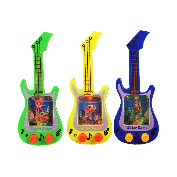 Mini guitare en forme d'anneau lancer jeu d'eau jouets anneaux de poisson jeu pour les enfants