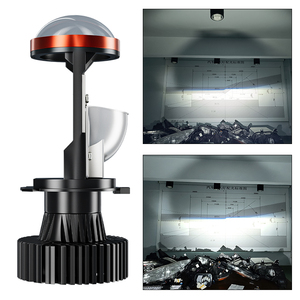Y9LedプロジェクターカーライトLedヘッドライトハイロービームデュアルカラーオートLEDヘッドライト電球ヘッドランプ - Product Image 5