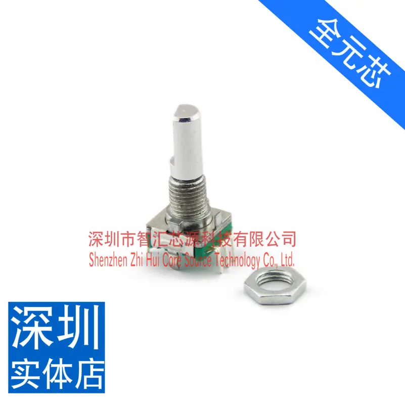 Rotary Encoder Coding Switch Ec11 Digital Potentiometer with Switch Five-Leg Handle Length 15/20mm Semi-Axis