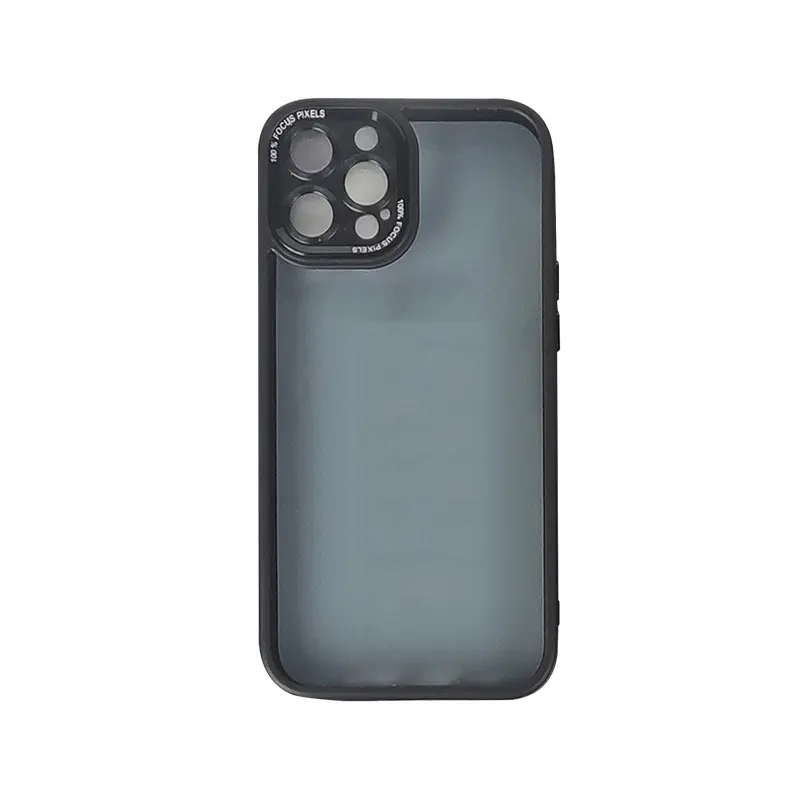 Nouveau Design Métal Caméra Protecteur Noir Clair Pleine Protection Téléphone Cas Pour iPhone 15 14 13 12 11 Pro Max
