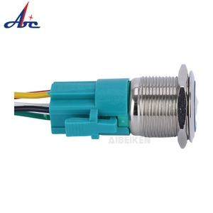 Momentary không thấm nước cơ khí kim loại on off 5 pin xe khai thác kết nối 12V LED 19 Mét push button chuyển - Product Image 3