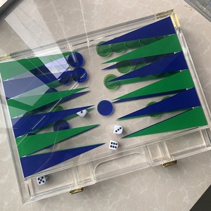 Bộ Trò Chơi Backgammon Acrylic Lucite Backgammon Du Lịch Tiện Dụng Bộ Trò Chơi Backgammon Acrylic Bán Sỉ Từ Nhà Máy - Product Image 1