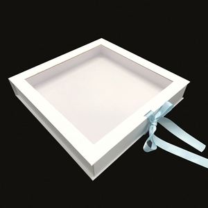 <strong>Custom</strong> Clear <strong>Window</strong> Packaging Boxes Magnetic Lid Cardboard Paper <strong>Display</strong> Product and Ribbon Gift <strong>Box</strong> <strong>With</strong> Pvc <strong>Window</strong> - Product Image 4