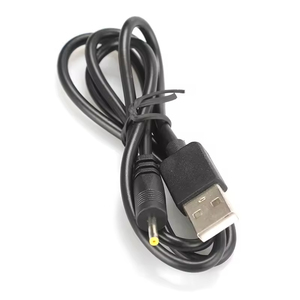 1M USB 2.0 a erkek DC 5.5x2.1mm 5 Volt DC konektörü şarj varil Jack güç kablosu siyah - Product Image 3