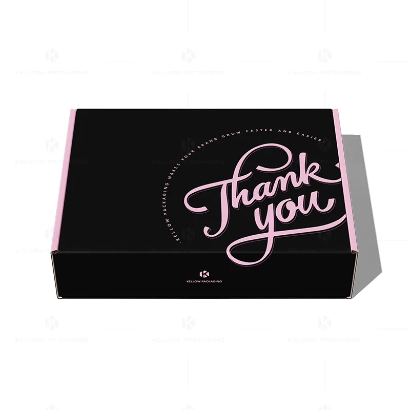 कस्टम लोगो गुलाबी नालीदार कार्डबोर्ड मेलर बॉक्स पैकेजिंग कपड़े उपहार बॉक्स