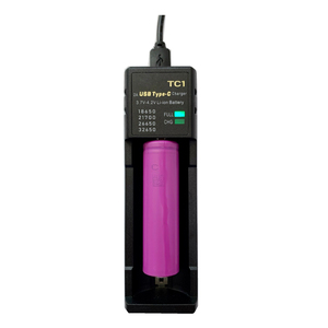 Universal Smart Charger for 18650 26650 21700 Lithium Battery USB Tp-<strong>C</strong> 3.7V 4.2V Single Slot with 10W <strong>Output</strong> Power 5V/2A <strong>Input</strong> - Product Image 5