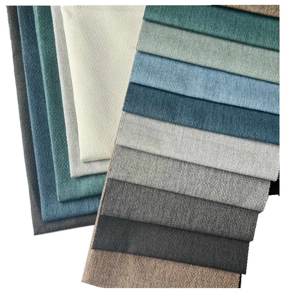 Nuovo prodotto multi-colori design europeo divano tappezzeria lino come tela poliestere tessuto di lino per divano