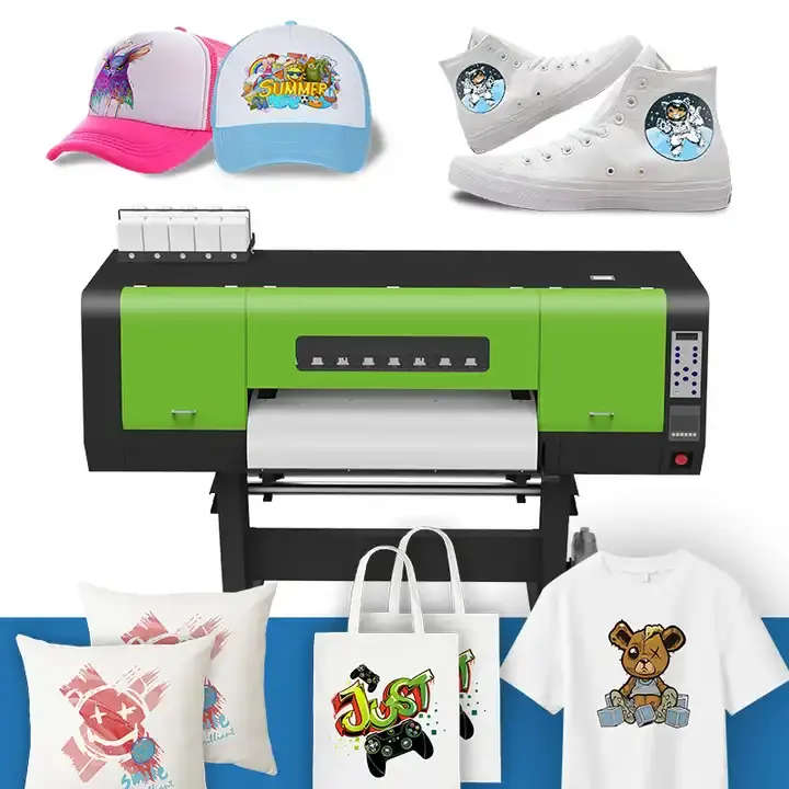 Newly designed DTG inkjet printer, clothing printing machine with two XP600 print heads