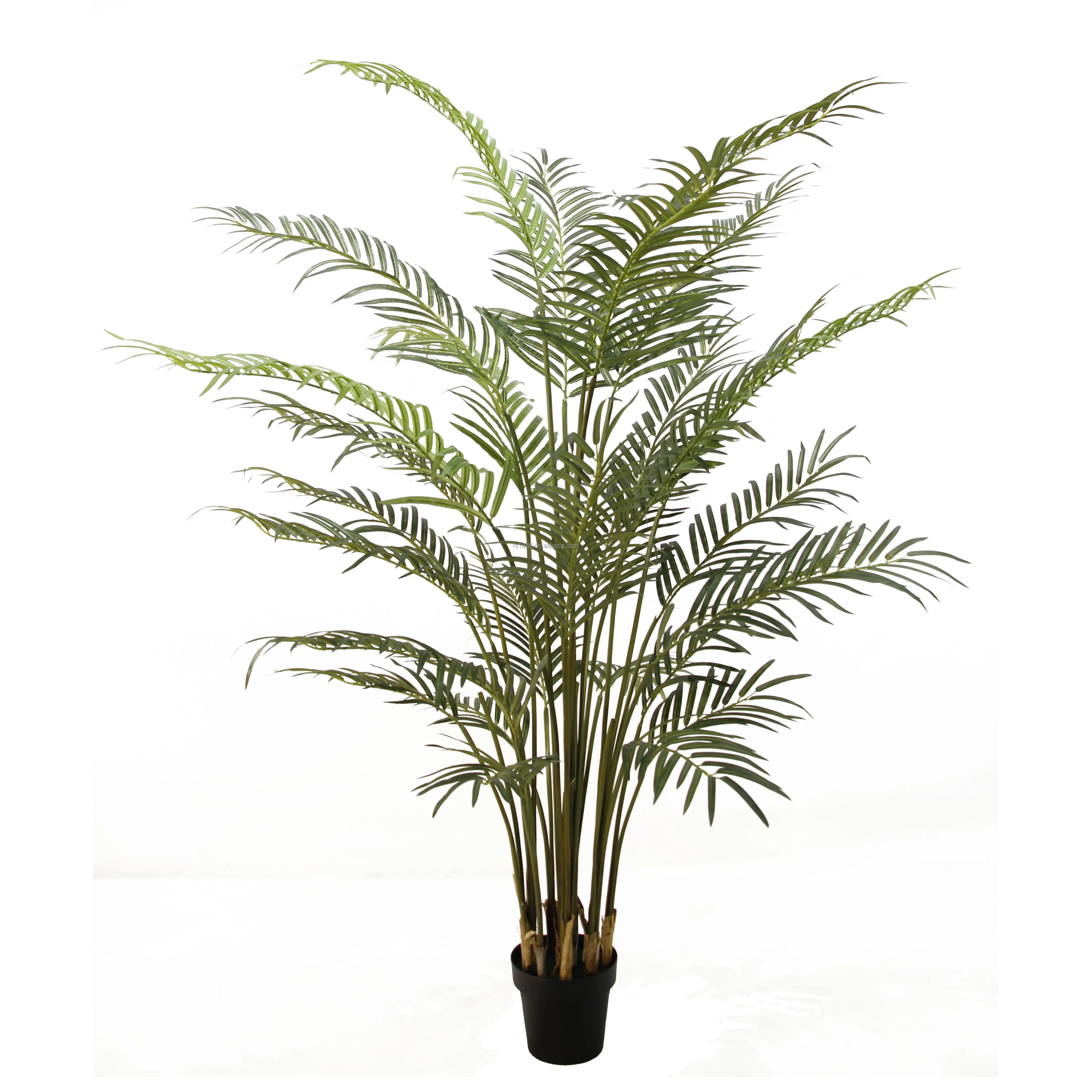 La seta resistente ai raggi UV all'ingrosso della fabbrica lascia le piante finte tocco reale Areca 2m palma artificiale per la decorazione esterna dell'interno