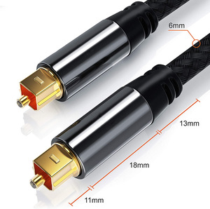 Línea de Audio de fibra óptica Digital TOSLINK, salida SPDIF, amplificador de potencia de 5,1 canales para HDTV y conexión de Audio de ordenador - Product Image 4