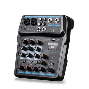 Mini USB Digital Audio Mixer Console <strong>Controller</strong> with Reverberation 4 Channel Home <strong>Computer</strong> Live Broadcast - Product Image 3