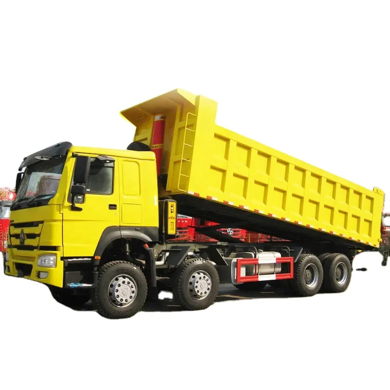 Usato cina Sinotruck Howo a7 40ton 50ton 60ton autocarro con cassone ribaltabile resistente con gru