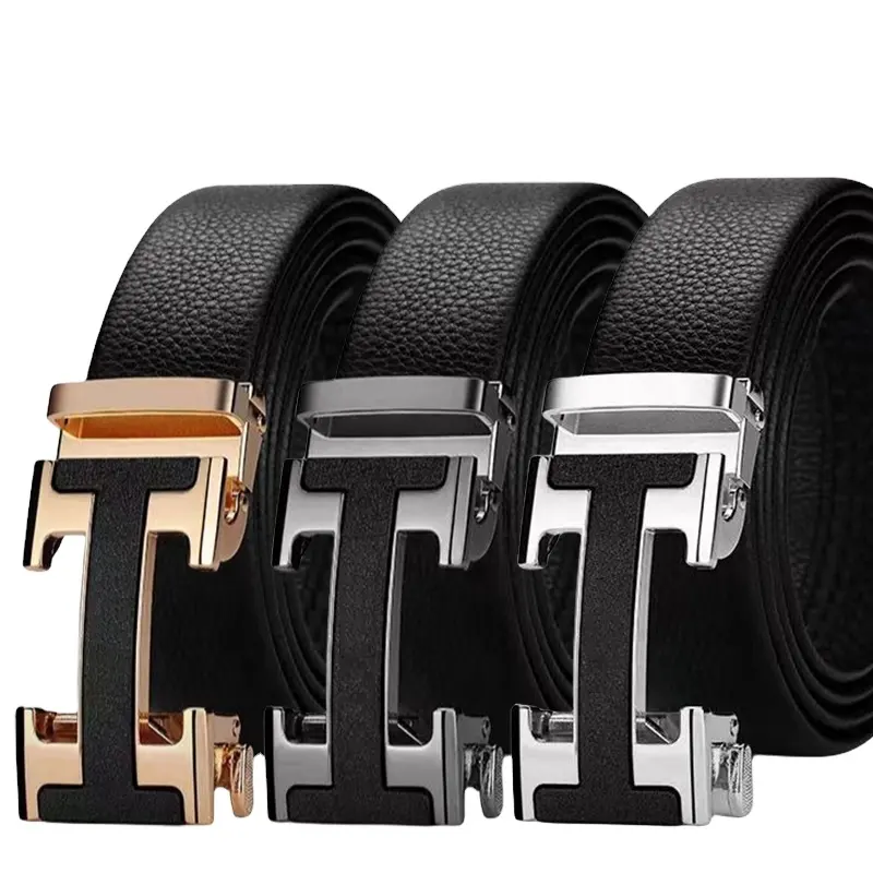 belts leather menfactory leather belt for men wholesale automatic buckle all kinds of casual belt for men's cowhide business be