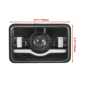ไฟขับขี่ออฟโรด LED ทรงสี่เหลี่ยมขนาด5นิ้วใหม่ล่าสุด45W 4x6สำหรับรถยนต์และรถจักรยานยนต์12V 24V สีแดง - Product Image 3