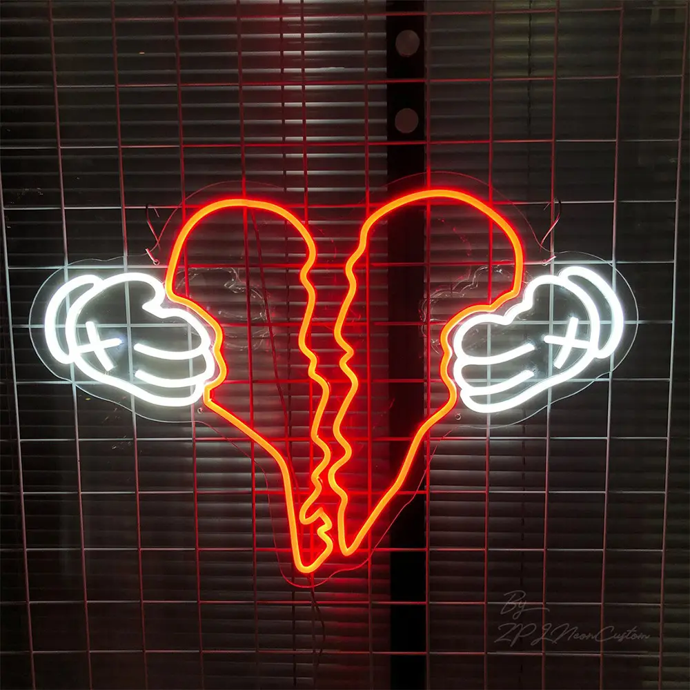 Luz de Neon da parede de Fundo RD Bar para Amor e Quebra-Coraças Luz Lovelorn
