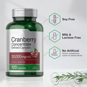 Capsules de supplément diététique d'extrait de concentré de canneberge de santé de vente chaude d'OEM 120 capsules - Product Image 5