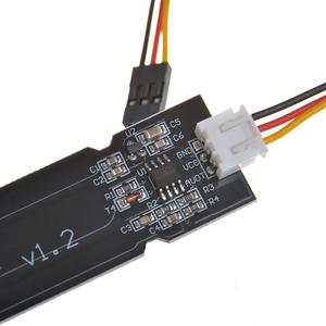 Sensor capacitivo de suelo negro de alta sensibilidad, módulo V1.2, resistente a la corrosión para Arduino para Raspberry Pi