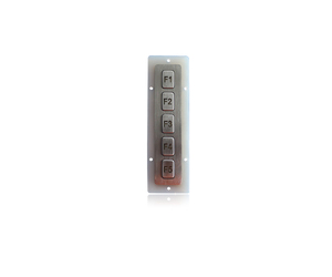 5 tasti IP65 illuminati usb in metallo funzione numerica tastiera