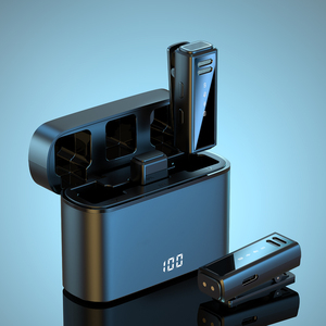 Di Động 2.4G Không Dây <span class=keywords><strong>Microphone</strong></span> Âm Thanh Ghi Âm Mini Mic Ngoài Trời Vlog Sống Cuộc Phỏng Vấn Clip Lavalier <span class=keywords><strong>Microphone</strong></span> Receiver - Product Image 2