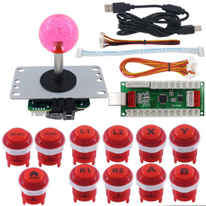 SJ @ JX аркадная игра DIY Kit Нулевая задержка PS USB энкодер механический переключатель клавиатуры ПК андроид аркадный джойстик контроллер - Product Image 4