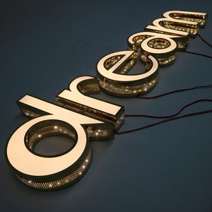 Schnelle Lieferung Benutzer definiertes Logo Led Letter Light Wasserdichtes 3D-Werbezeichen für den Außenbereich Benutzer definiertes LED-Zeichen - Product Image 2