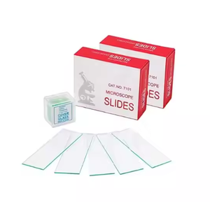 Portaobjetos de microscopio de vidrio de laboratorio de 100 piezas con cubierta de vidrio OEM personalizable para aplicaciones médicas y químicas - Product Image 2