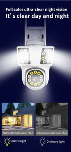 3 Objektiv 3 SCREENS WiFi Außen kamera Ai Motion Tracking Zoom PTZ 4K Videokamera Sicherheits überwachungs kamera - Product Image 2