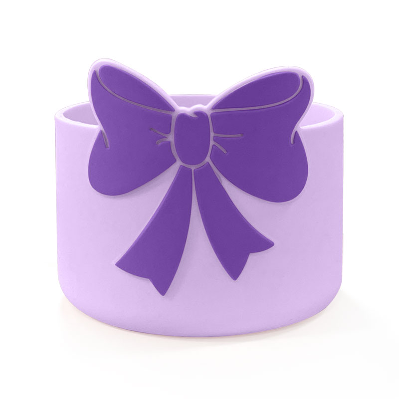 Botas copa lila-lazo morado oscuro