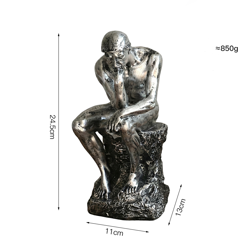 thinker man-silver
