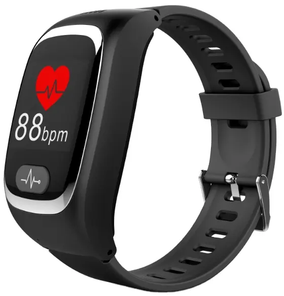 Nieuwe Aankomst Smart Care L16 Sos Gps Ouderen Slimme Polshorloge Valdetectie Bloeddruk Zuurstoftemperatuur Smart Watch