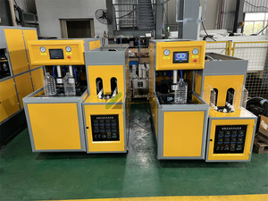 中小企業の半自動PETプレフォームブロー機500ml2000mlプラスチックボトル製造機