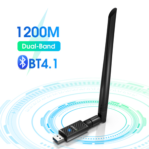 EDUP USB3.0 BT4.1 WiFi <strong>Adapter</strong> AC1200Mbps USB Wi-Fi Dongle BT4.1 Receiver Wireless <strong>Network</strong> <strong>Adapters</strong> - Product Image 2