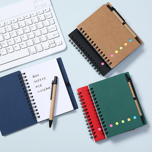 Bloc de notas de diario de Color con logotipo personalizable con bolígrafo, notas adhesivas, cuaderno impreso, promoción, carpeta personalizada, blocs de notas con bolígrafo - Product Image 2