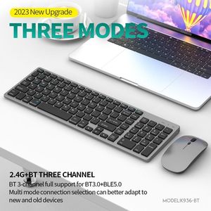 Competitive Price Ultra Slim <strong>Keyboard</strong> Mouse Set Full Size Charging Wireless <strong>Keyboard</strong> <strong>With</strong> <strong>Numeric</strong> Key for Laptop Tablet - Product Image 2
