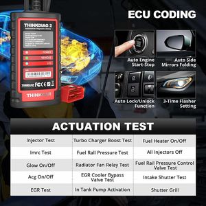 Thinkdiag2 OBD2 Diagnostic Scanner CAN-FD Protocol AutoVIN Active <strong>Test</strong> 15+ Reset Services Intelligent Scan Tool for 2023 Car