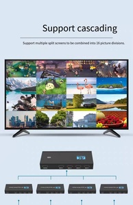 4K HDTV 4X1 Multi-Viewer Switcher Real Time Quad Screen Seamless for HD Switcher with Remote Audio &amp; Video Accessory - Product Image 4
