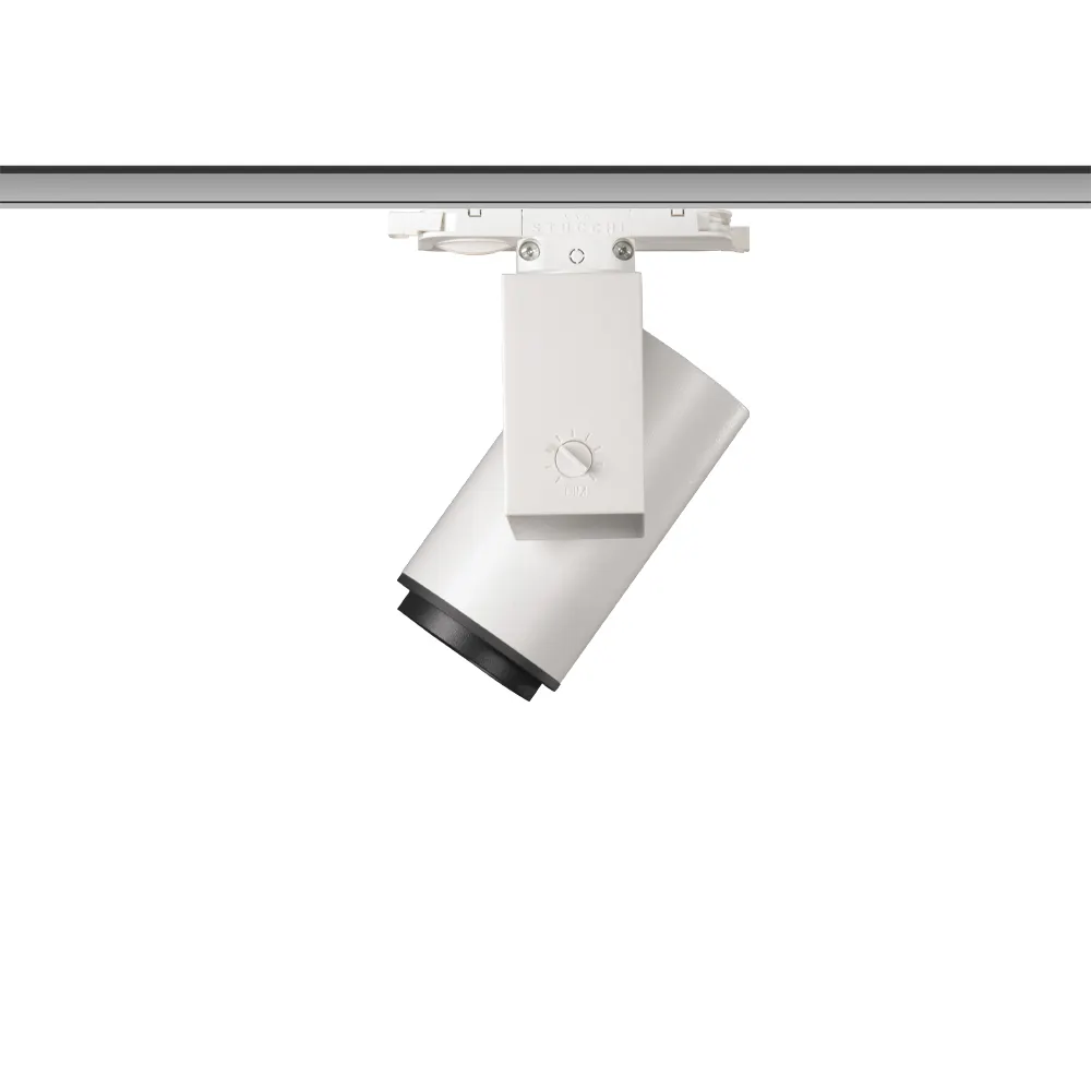 10W faisceau étroit 5 degrés lumière de suivi Ra90 petit angle de faisceau dimmable projecteur de piste de mise au point fixe pour musée