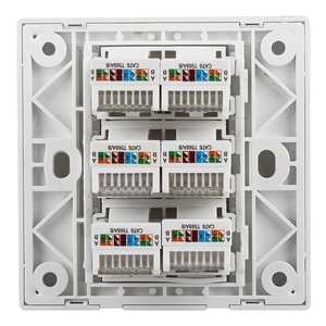 Modello 86 presa per computer a 6 bit 6 porte RJ45 tipo cat6 modulo di rete presa per pannello interruttore cavo - Product Image 2