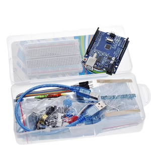 Das 400-Loch-Breadboard-Kit ist das grundlegende Toolkit für Anfänger des UNOs-Komponenten pakets mit einer Verpackungs box - Product Image 1