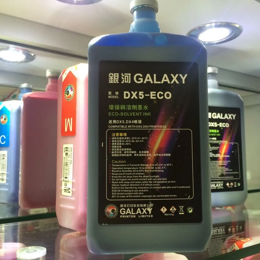 1000ml Galaxy Eco-Solvent Ink Original tinten für Epson DX4,DX5,DX7