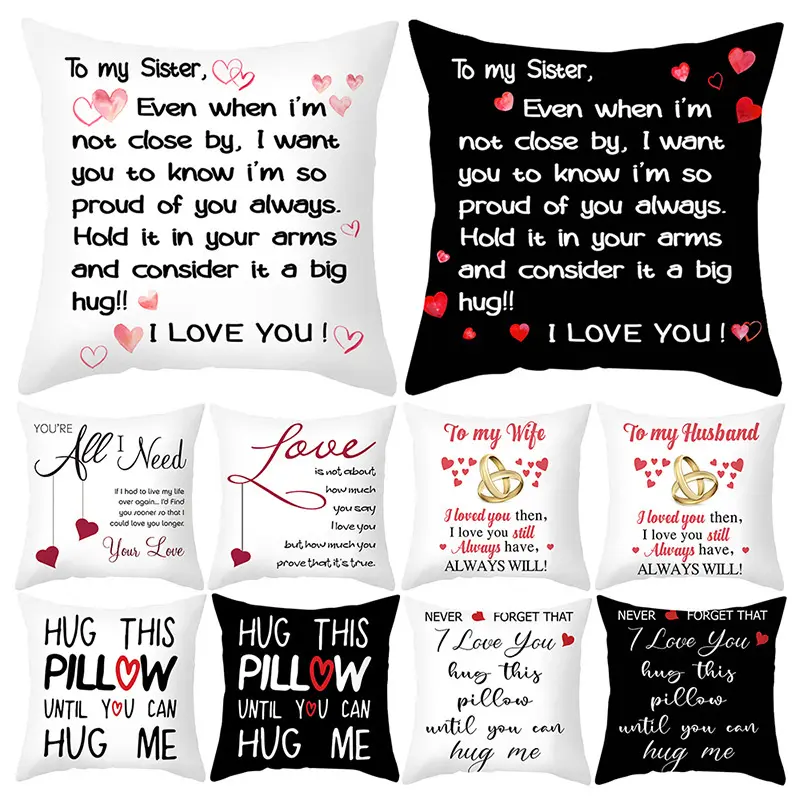 Valentine's Day 45x45 Pillow Case Pillow Cases & Cushion Cases Valentines Day Throw Pillow Covers