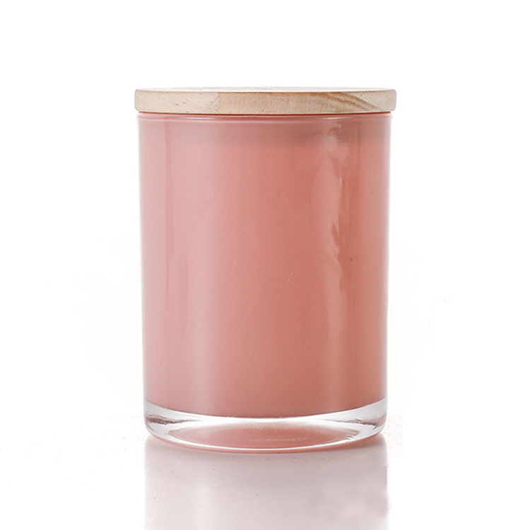 Rose transparent avec couvercle en bois