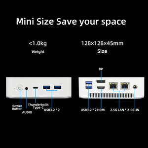 ビジネスミニPCIntel Alder Lakeプロセッサーi5 1240P Win11 Linux PCゲーミング16GBDDR4 NVMeUSB3.2タイプCDPミニコンピューター - Product Image 3
