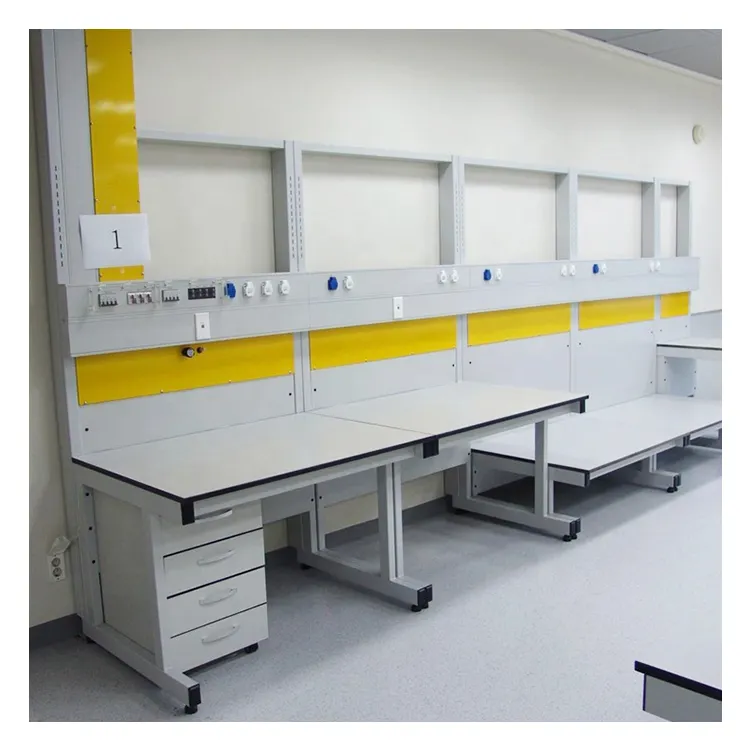 현대 디자인 뜨거운 판매 고품질 유용한 맞춤형 간단한 실험실 가구 벤치 테이블