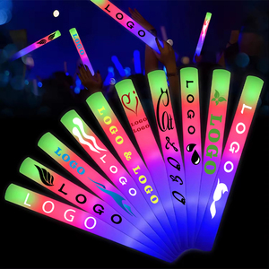 Nicro Free Design Custom Logo Festival <strong>Concert</strong> Luminous Glow Sticks Bulk Neon Party Supplies <strong>Cheer</strong> up Props Luminous LED Stick - Product Image 1